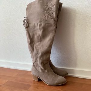 Torrid Taupe Suede Boots